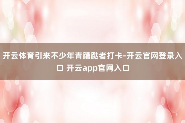 开云体育引来不少年青蹧跶者打卡-开云官网登录入口 开云app官网入口